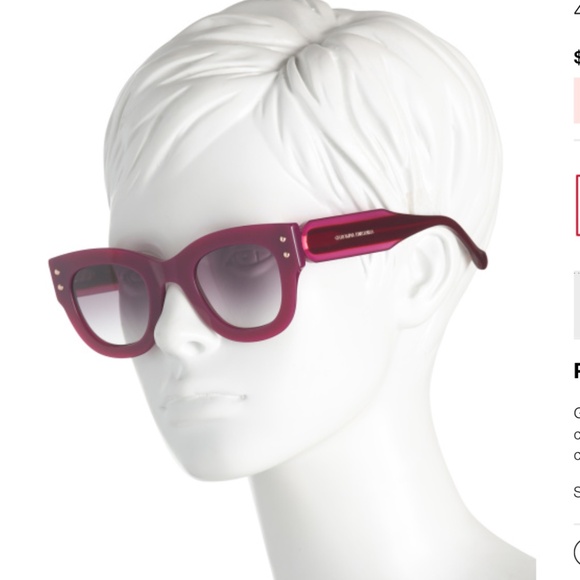 NWT CAROLINA HERRERA Square Sunglasses - Picture 2 of 4